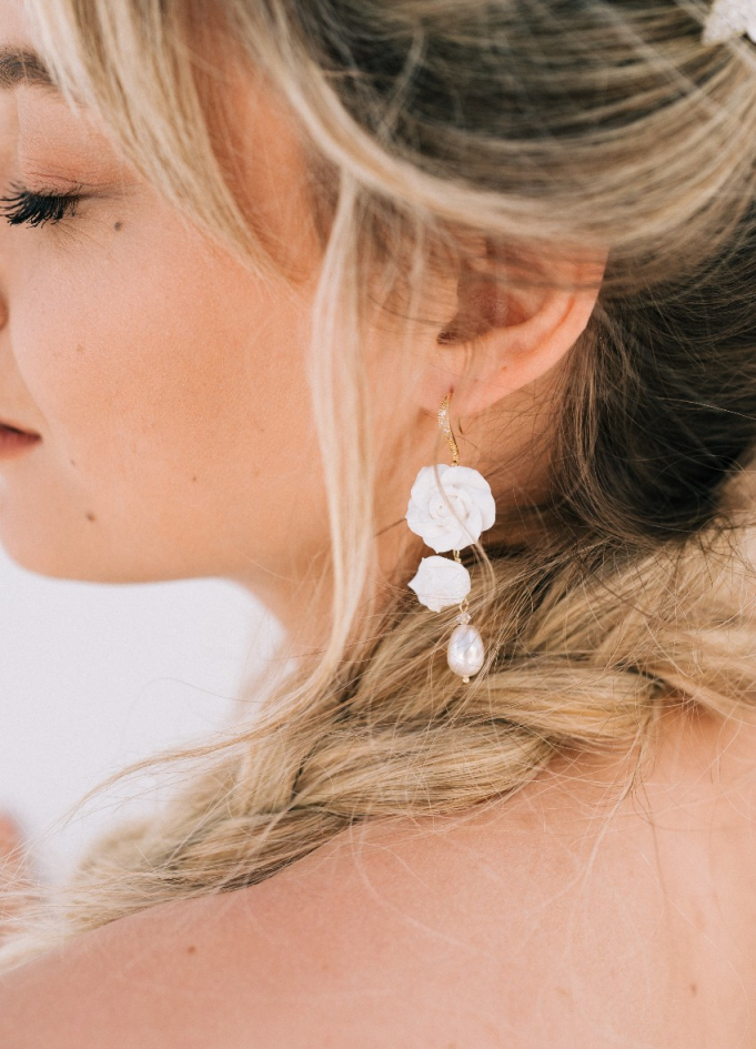 Boucles d'oreilles mariée "rosalie"... Boucles d'oreilles mariée "rosalie"...