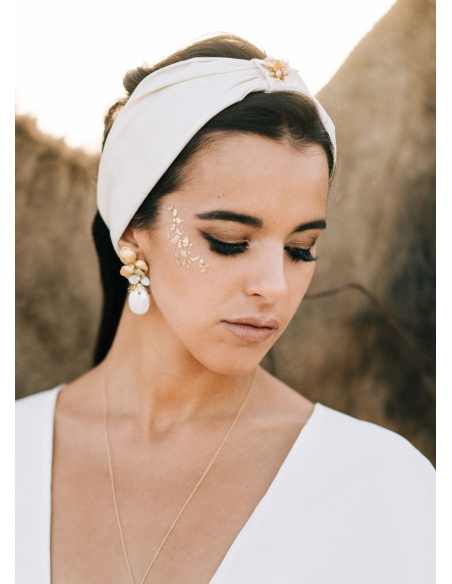 Bandeau "Nouria" en sefsari de soie et son bijou