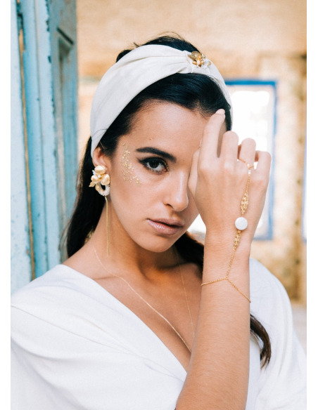 Bandeau "Nouria" en sefsari de soie et son bijou