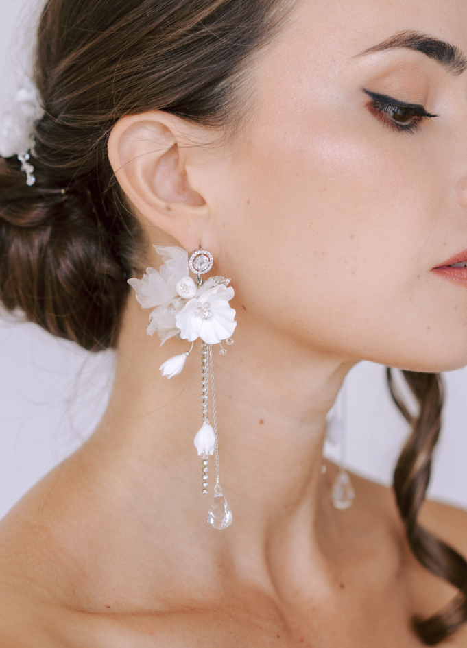 Boucles d'oreilles mariée "Chiara"...