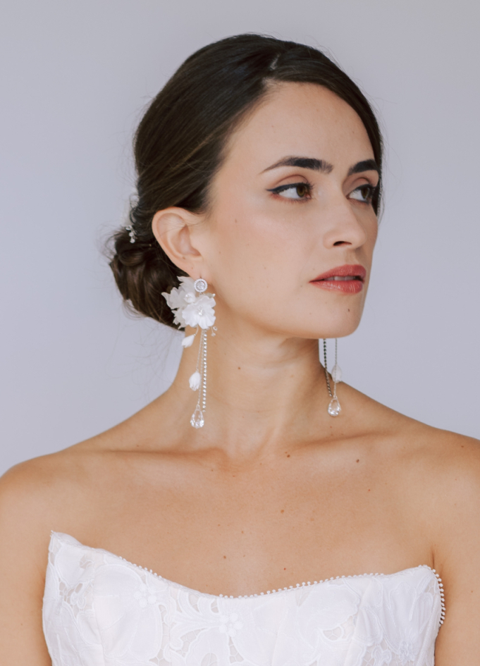 Boucles d'oreilles mariée "Chiara"...