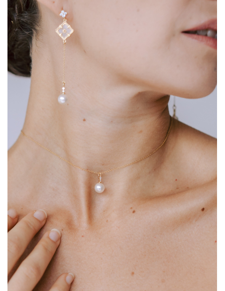 "Ofelia" collier de mariée simple et discret