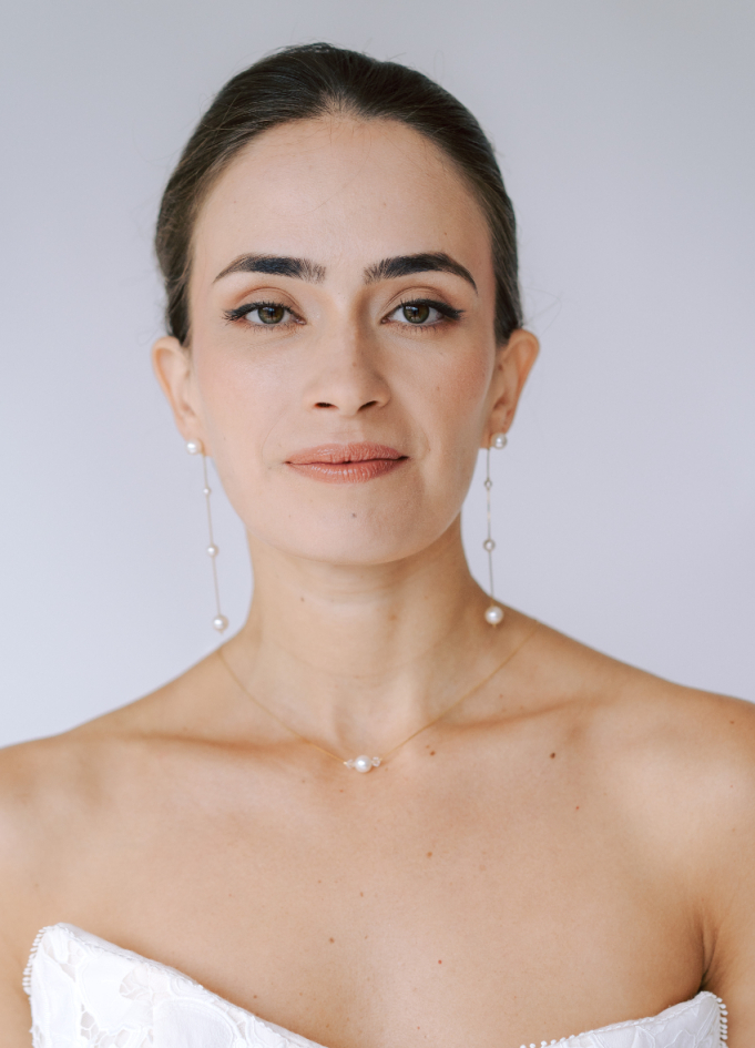 "Clara" Collier de mariée perlé avec...