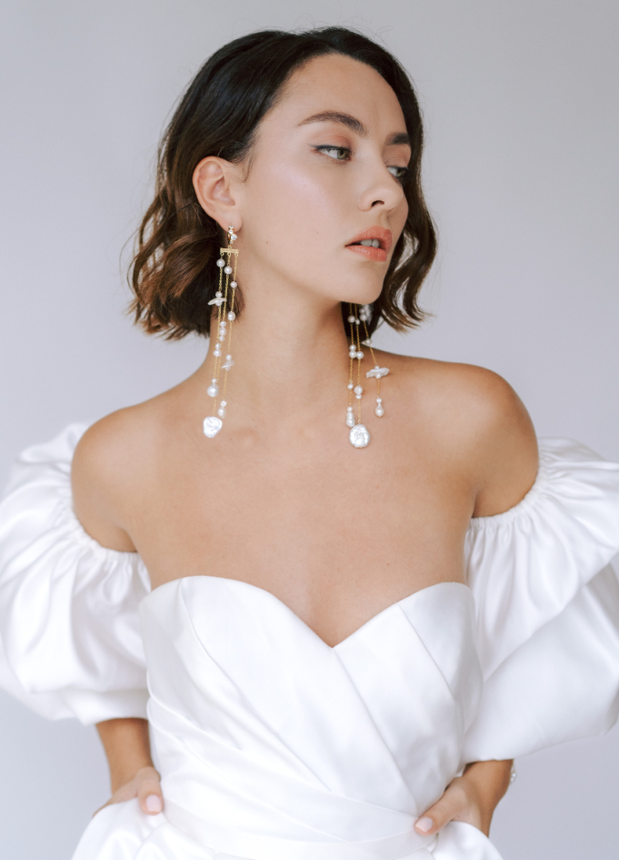 Longues boucles d'oreilles "June"... Longues boucles d'oreilles "June"...