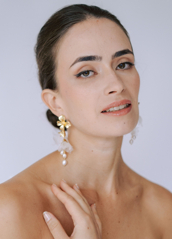 Boucles d'oreilles "Flora" avec... Boucles d'oreilles "Flora" avec...