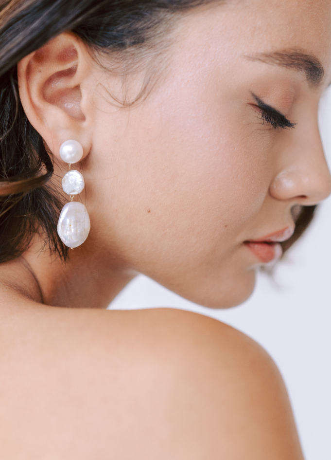 Boucles d'oreilles "Alma" moderne et minimalise