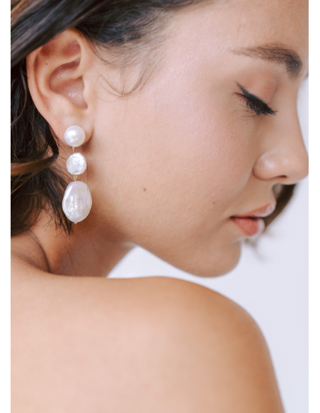 Boucles d'oreilles "Alma" moderne et minimalise