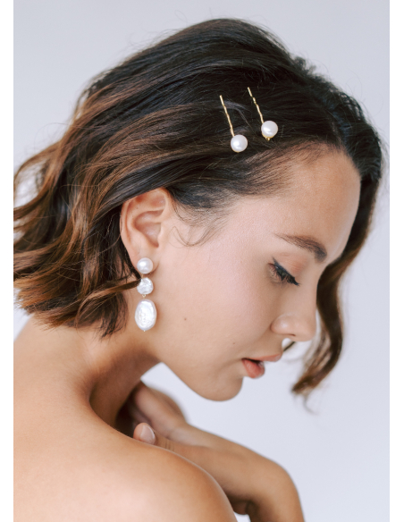 Boucles d'oreilles "Alma" moderne et minimalise