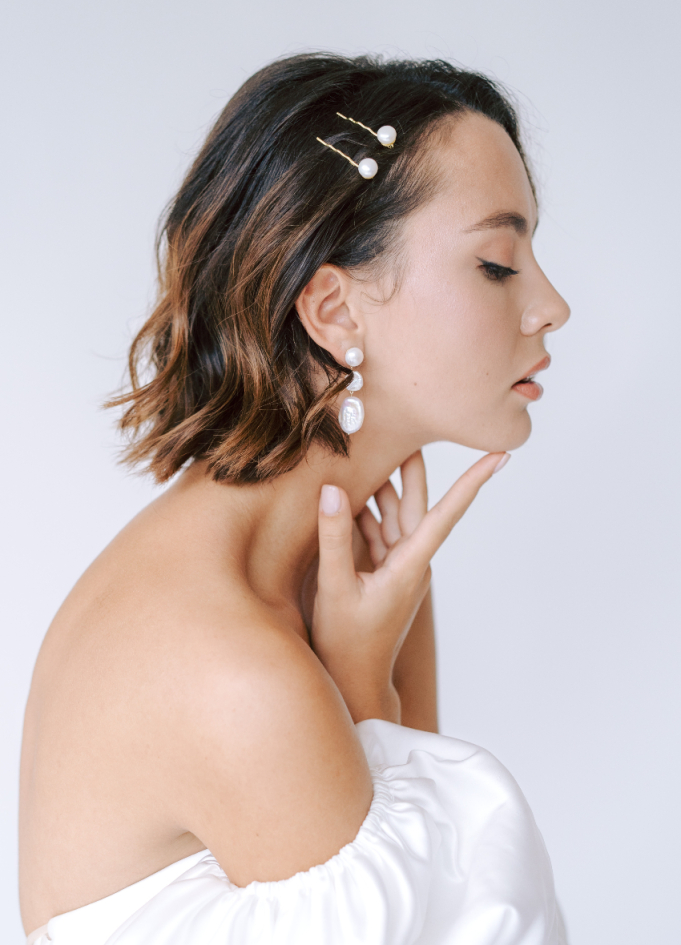 Boucles d'oreilles "Alma" moderne et...