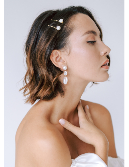 Boucles d'oreilles "Alma" moderne et minimalise