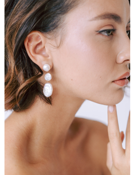 Boucles d'oreilles "Alma" moderne et minimalise