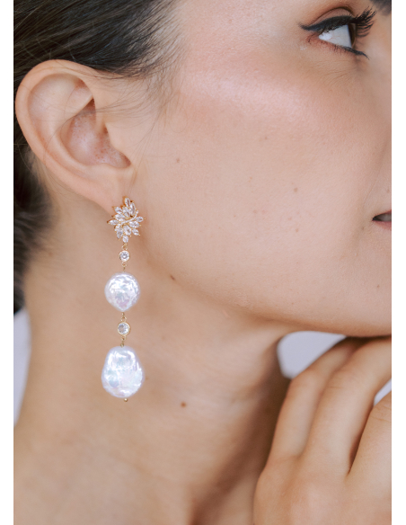 Boucles d'oreilles "Louna" moderne et chic