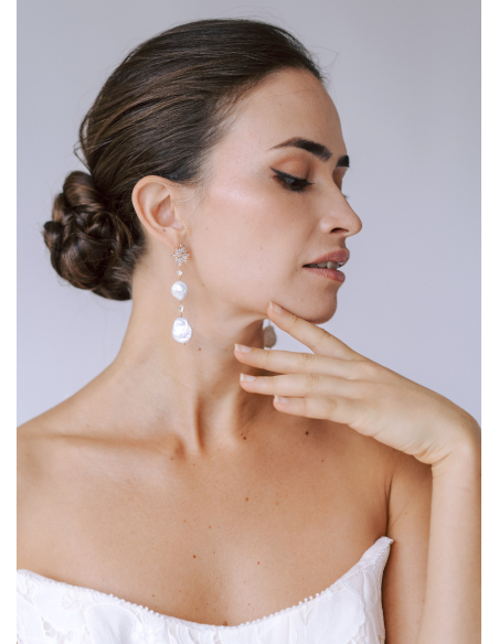 Boucles d'oreilles "Louna" moderne et chic