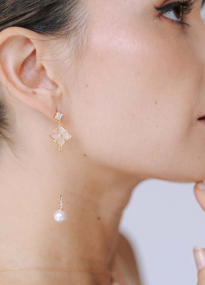 Boucles d'oreilles pendantes "Ofelia"...