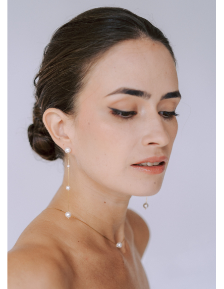 Boucles d'oreilles "Clara" longues et modernes