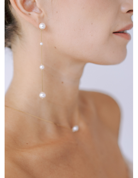 Boucles d'oreilles "Clara" longues et modernes