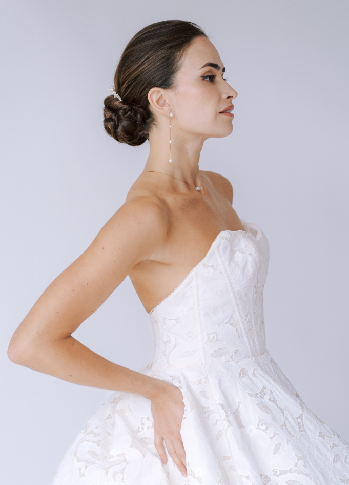 Boucles d'oreilles "Clara" longues et...