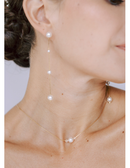 Boucles d'oreilles "Clara" longues et modernes