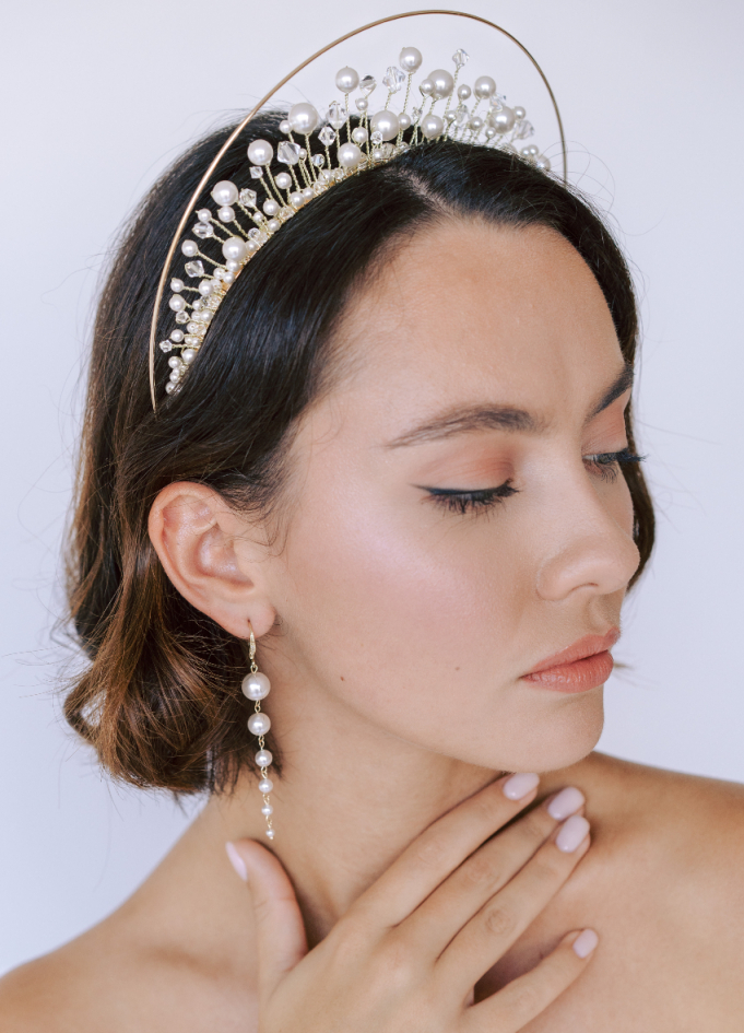 Longues boucles d'oreilles mariée... Longues boucles d'oreilles mariée...