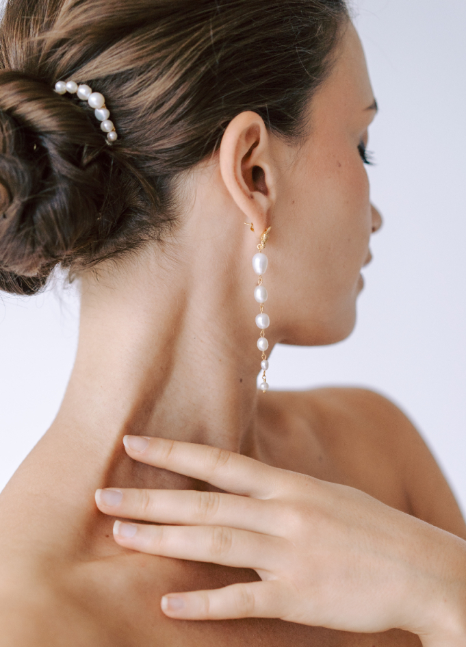 Peigne mariée moderne "Charline" avec...