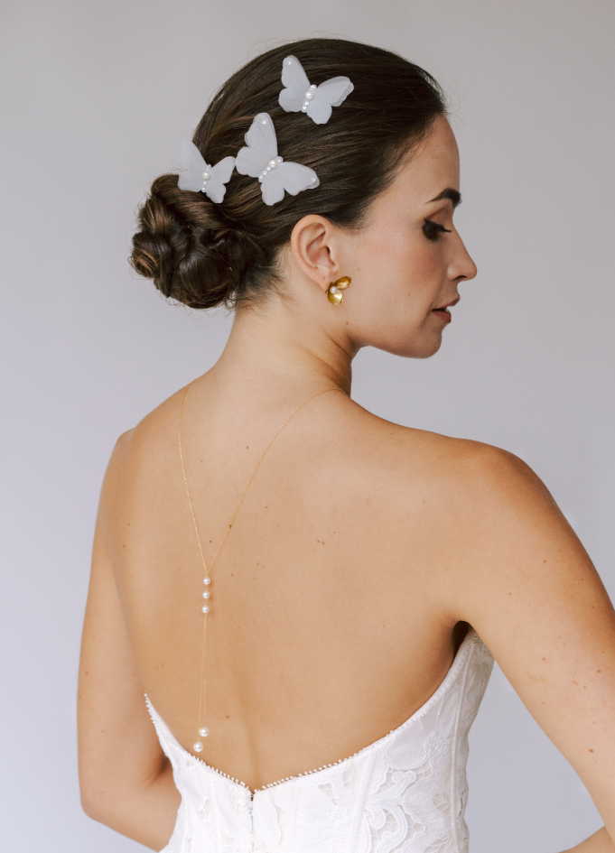 Trio de pics à chignon "Gisèle" avec...