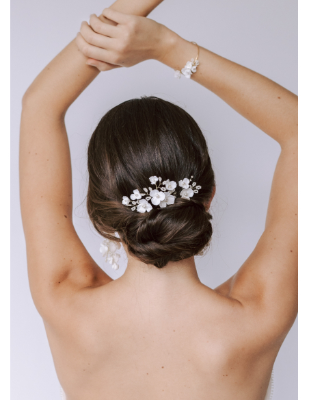 Trio de pics à chignon "Ana" pour votre chignon de mariée