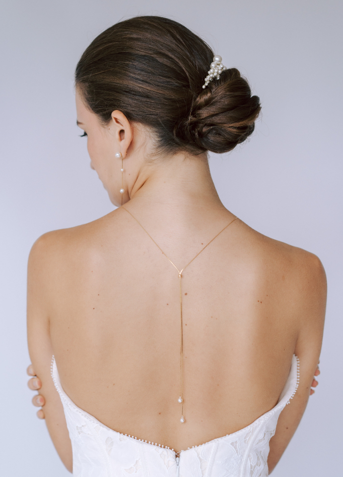 Peigne mariée moderne "Clara" avec...