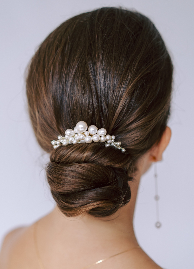 Peigne mariée moderne "Clara" avec...