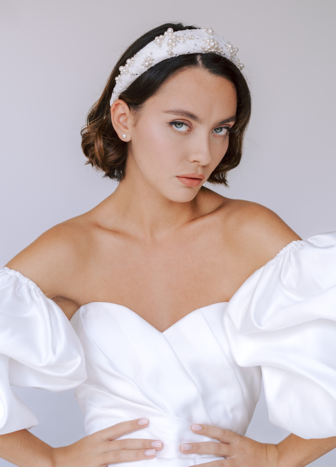 Serre tête couronne "Candice" avec... Serre tête couronne "Candice" avec...