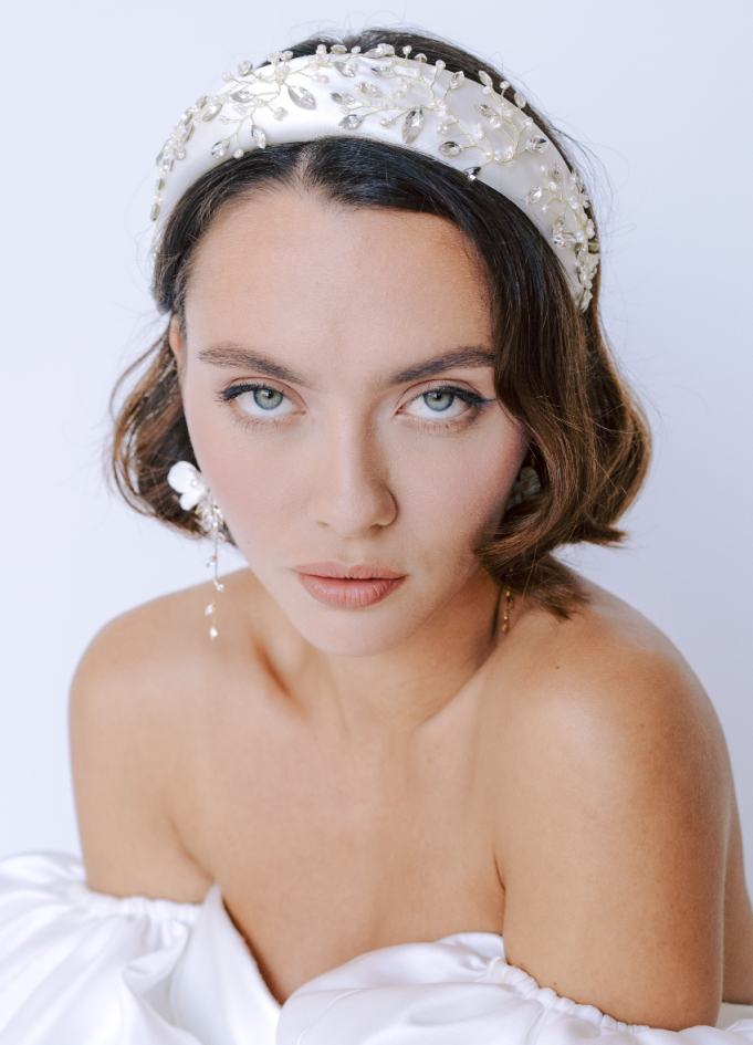 Serre tête couronne "Suzie" avec...