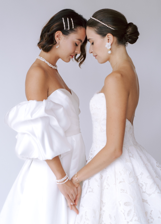 Barrettes cheveux mariée "Tessa" avec...