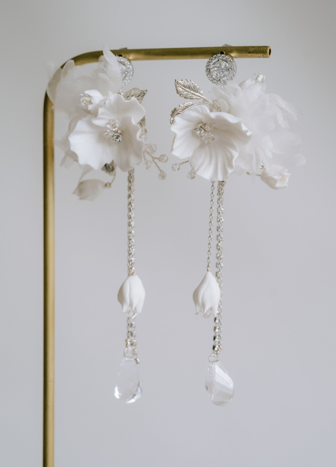 Boucles d'oreilles mariée "Chiara"...
