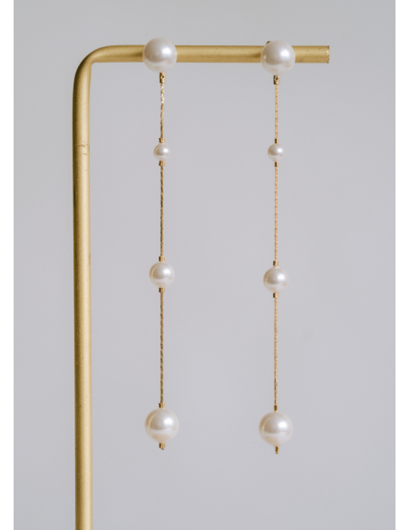 Boucles d'oreilles "Clara" longues et modernes