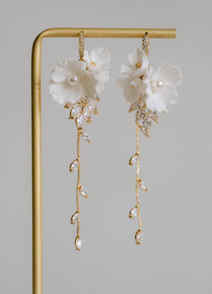 Boucles d'oreilles mariées "Suzie"...