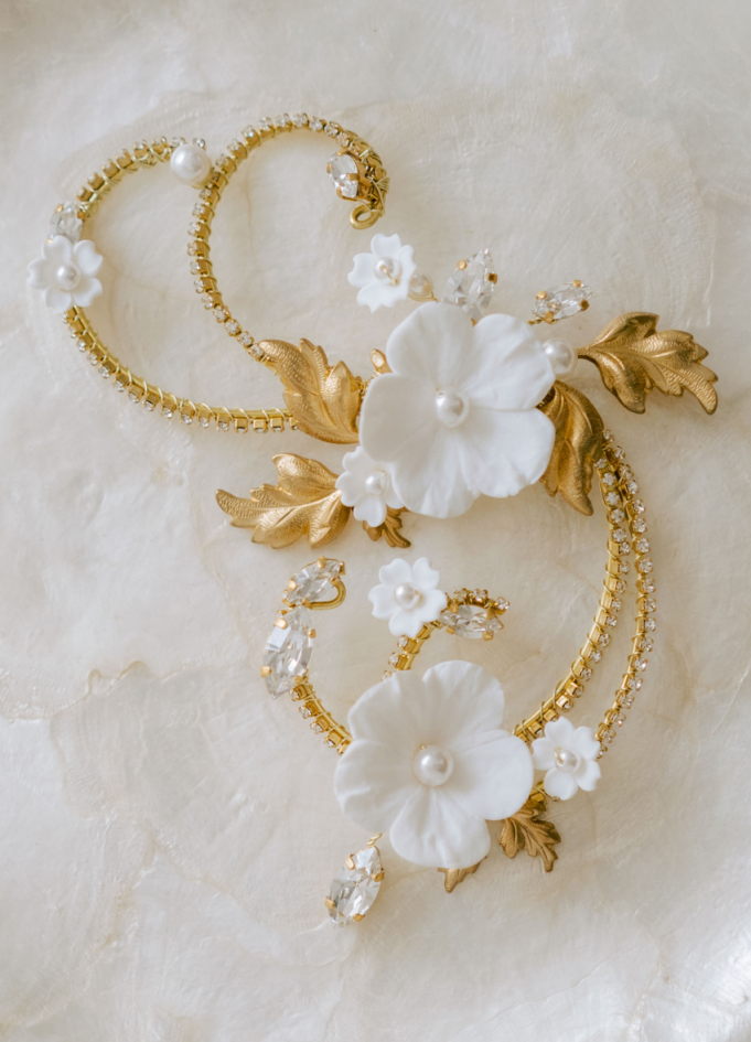 Ornement de cheveux mariée "Sidonie"...