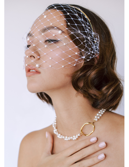 Voilette mariée "Julia" avec perles