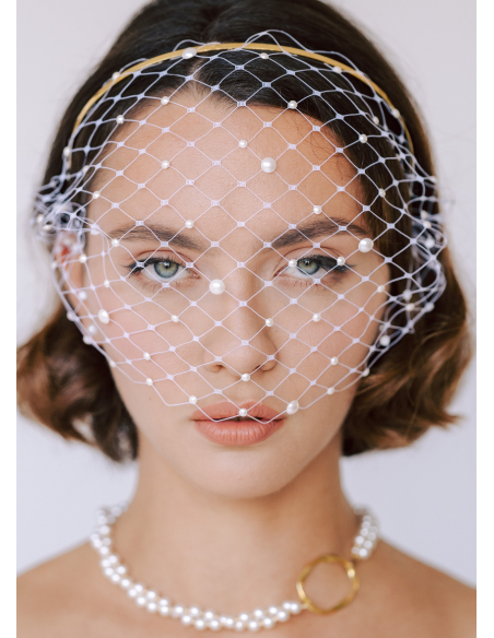 Voilette mariée "Julia" avec perles