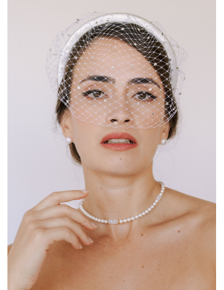 Voilette mariée "Valentine" avec serre tête