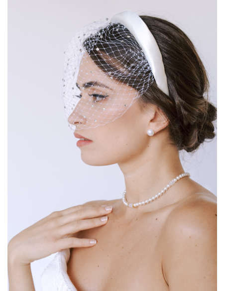 Voilette mariée "Valentine" avec serre tête