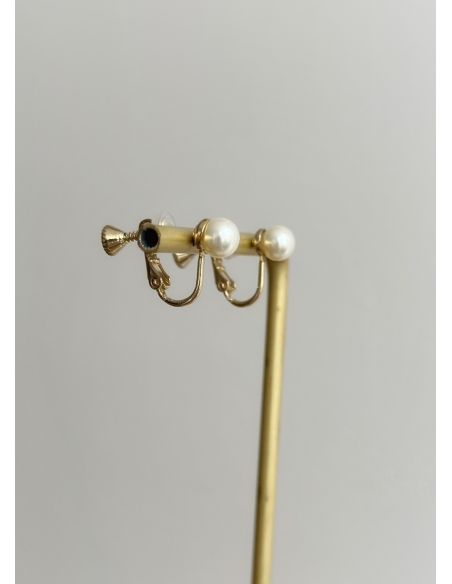 Clips oreilles mariage perles