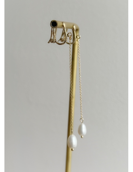 Boucles Clips oreilles perles Sacha