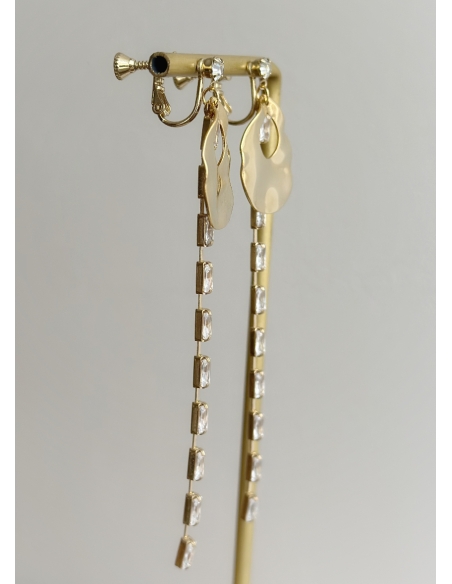 Boucles Clips oreilles strass