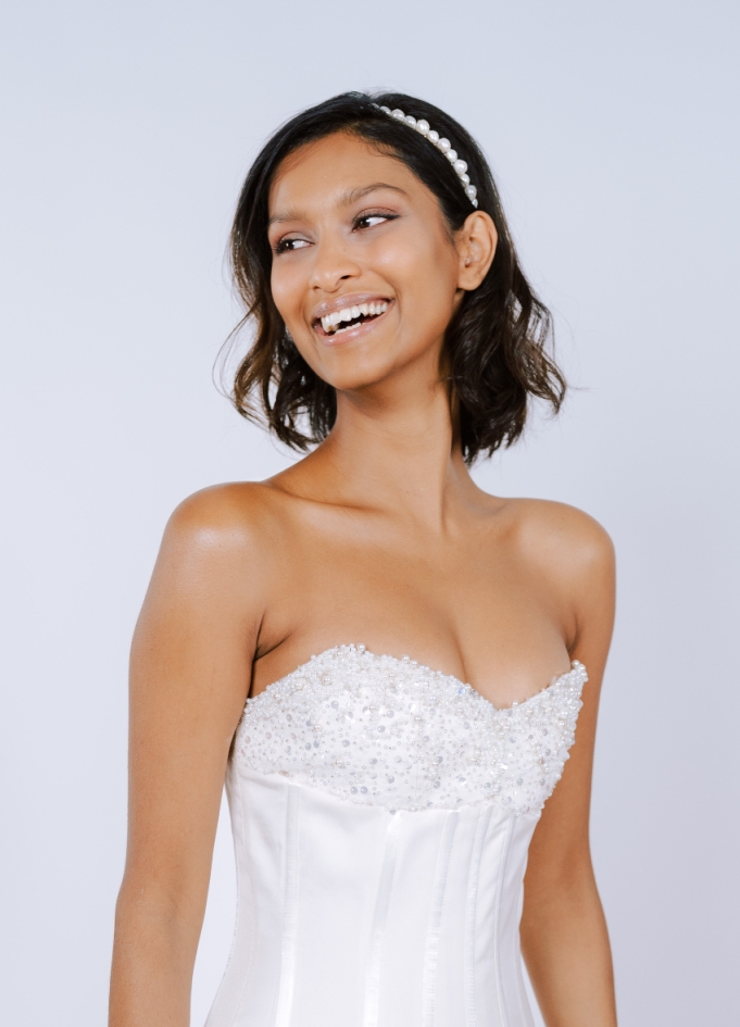 Serre tête couronne "Stella" avec...