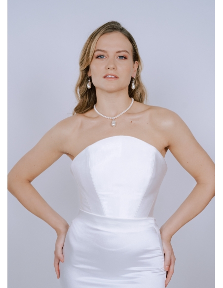 Boucles d'oreilles "Stella" moderne avec perles d'eau douce