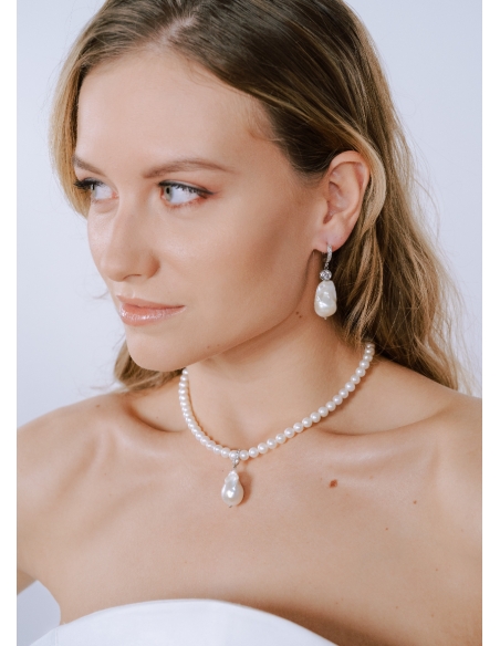 "Stella" Collier choker en perles d'eau douce