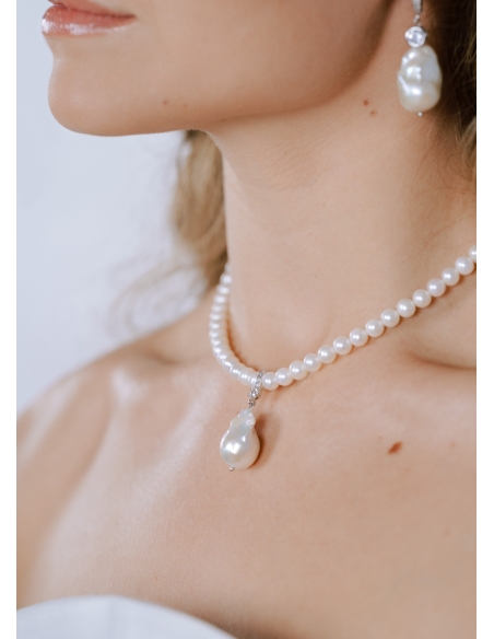"Stella" Collier choker en perles d'eau douce