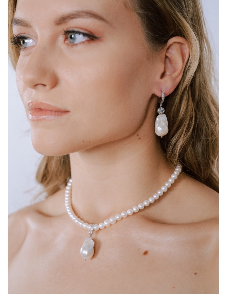 "Stella" Collier choker en perles d'eau douce