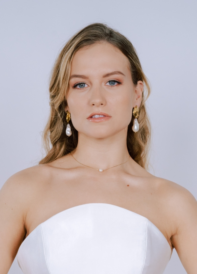 "Mira" collier de mariée avec perle...