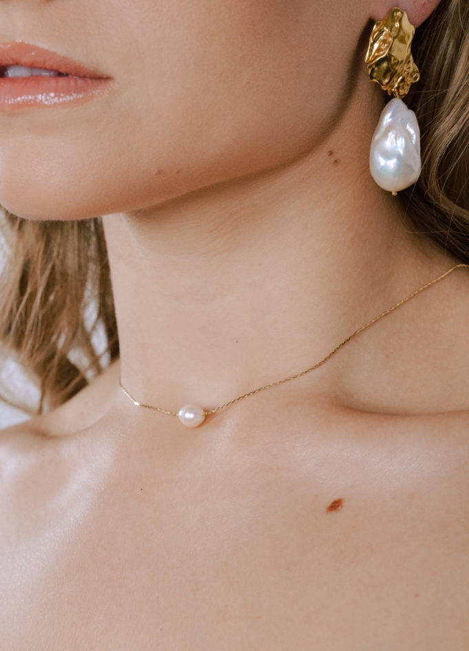 "Mira" collier de mariée avec perle...