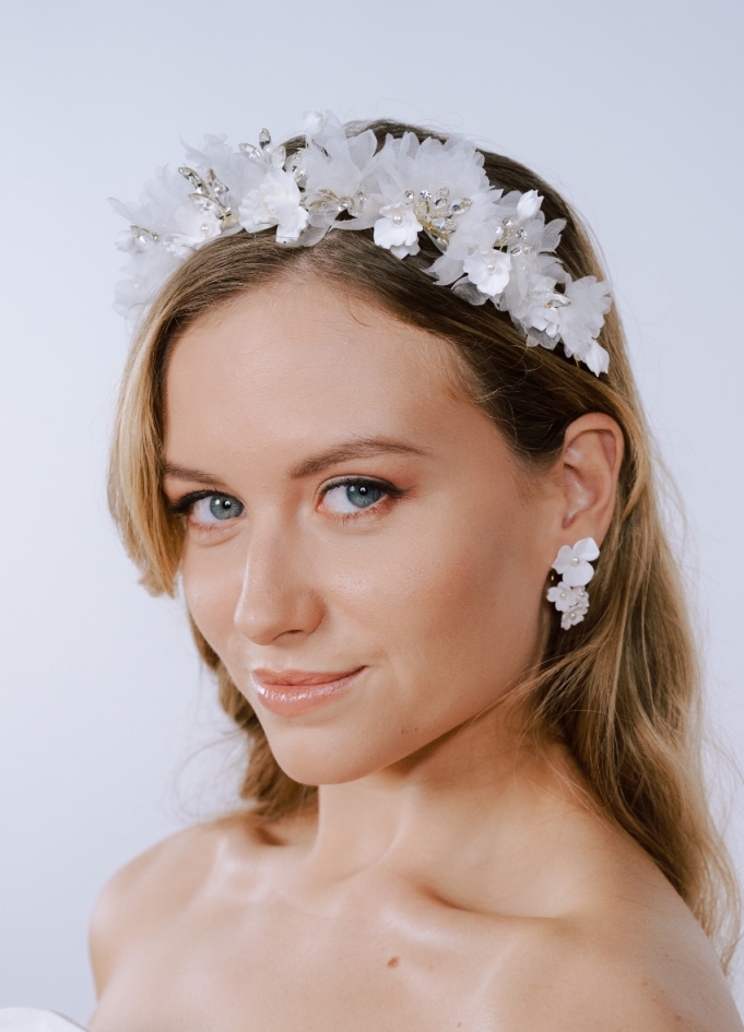 Couronne coiffure mariage "Flore"...